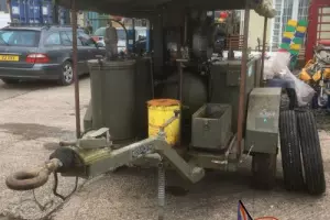 EX MOD TRAILER MOUNTED MOBILE LUBRICATING SERVICING UNIT ELECTRIC START DIESEL