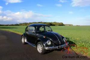 1971 Volkswagen Beetle 1600cc. Finished in Stunning Black with Chrome Extras.
