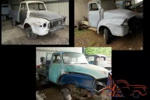 3x Bedford Jo Pickups Trucks