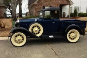 1931 Ford Model A Roadster Pickup 6 wheel (2 spares) convertible excellent cond