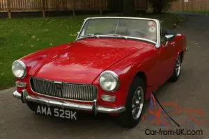 1971 MG Midget - Tartan/Signal Red, 1275cc chrome bumper Austin Healey Sprite