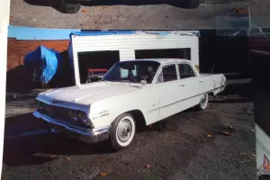 1963 Chevrolet Impala 4 dr white excellent condition, new paint job