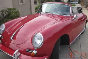 1964 PORSCHE 356C  1600 NORMAL  CABRIOLET  NO RESERVE NO RESERVE