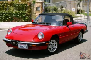 1986 Alfa Romeo Spider, one CA owner, a truly superb driving car, unrestored
