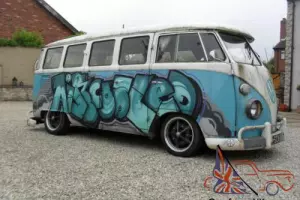 1973 BRAZILIAN VW SPLITSCREEN 15 WINDOW FLEETLINE RAT CAMPER PATINA