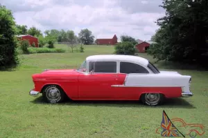1955 Chevy Bel Air Red and White Mod 210