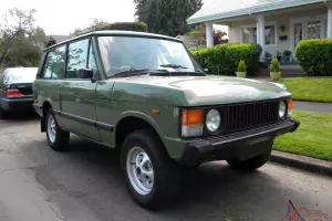 1983 RANGE ROVER CLASSIC 2 DOOR LHD V8 MANUAL TRANSMISSION LINCOLN GREEN