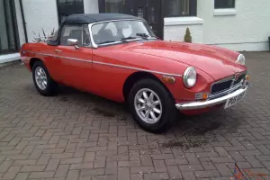  1976 MGB Roadster LHD Left hand Drive Chrome bumper 