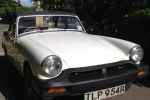  1977 MG MIDGET 1500 White 45k Original Classic Car mini-roadster mgb 