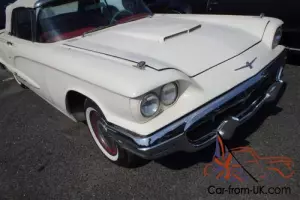 1960 THUNDERBIRD CONVERTIBLE SQUARE BIRD AIRCONDITIONING LEATHER FULL OPTIONS