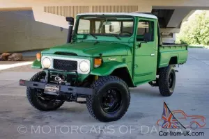 1985 TOYOTA HJ45 PICKUP DIESEL 4X4 CUSTOM KEVLAR LINED LIFT PTO WINCH SNORKEL