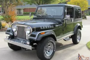 1984 JEEP LAREDO Black , CJ7, SURVIVOR Original Paint/Interior,  82k miles