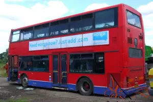 DENNIS TRIDENT 63 SEATER DOUBLE DECKER BUS PARTY LONDON ROUTE MASTER COACH