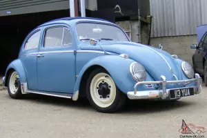  1962 VOLKSWAGEN BEETLE BLUE GOLDIE RAGTOP 