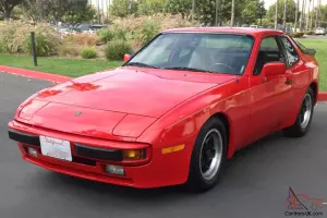 1983 Porsche 944 Coupe Red ALL ORIGINAL 5 Spd A/C 9687 Miles 2.5L MINT Condition