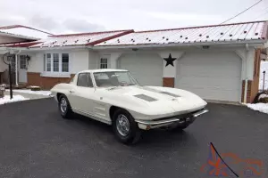 1963 Corvette Coupe Split Window *White/Saddle*L@@k*Nice*4spd*327/300hp*