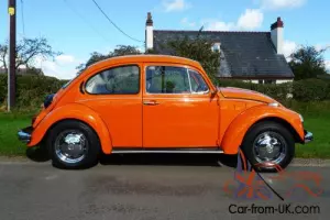 VW BEETLE ORANGE 1974 1600cc DRIVES PERFECTLY - OVER £4000 RECENTLY SPENT SUPERB