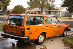 Rare 1976 Volvo 245 DL Station Wagon - Orange