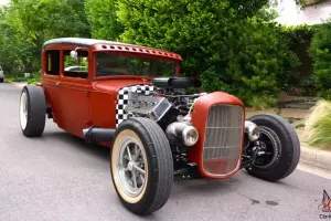 Custom 392 Hemi V8 rat rod hot rod dragster