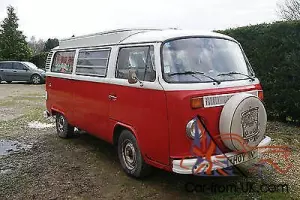 1975 T2 bay window Volkswagen camper van barn find