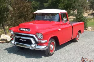 RARE! VINTAGE 1956 GMC TOWN & COUNTRY SUBURBAN CAMEO PICKUP TRUCK RUNS GREAT!