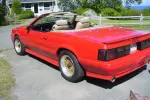 1987 Mustang Mclaren convertible #456 Auto. Red with beige interior