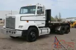 Freightliner FLC112 T/A 16' Flatbed Stakebed Truck Tractor CAT Diesel bidadoo
