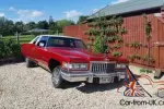 1976 Cadillac Coupe Deville lowrider hydraulics red american classic car V8