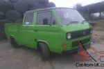 1987 VOLKSWAGEN TRANSPORTER T25 DOKKA GREEN VOLKSWAGEN T25 CREW CAB PICK UP