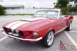 1967 SHELBY MUSTANG GT 350 CONVERTIBLE TRIBUTE 5 SPD. 289 V8 A/C RESTORED MINT!