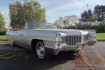 1965 CADILLAC DEVILLE CONVERTIBLE SILVER/RED OUTSTANDING CONDITION