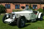  Vincent lightweight, Riley special Brooklands inspired replica racer 