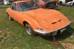 1970 Opel GT -A- L  Manual Californian import LHD  For Restoration Classic car