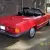 1986 Mecedes Benz 560 SL Red/ Black int 54,000 mi
