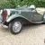  MG TD 1952 Metallic Almond Green. Beige leather interior. Beige Tonneau 