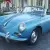 1961 PORSCHE 356 B CABRIOLET S90. ORIGINAL ROYAL BLUE WITH BLACK. GREAT DRIVER!!