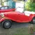1951 MGT Kit Car with 1970 VW engine RED Convertable Newer top Garaged