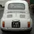 1969 classic Fiat 500F round speedo model restored white red interior LHD 