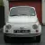  1969 classic Fiat 500F round speedo model restored white red interior LHD 