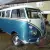 1966 Volkswagen T1 split screen deluxe 13 window walk thru micro bus