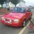 Ford escort xr3i red. 1986 mk4. 47535 miles.
