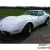  1975 Chevrolet Corvette L48 T Top 350 V8 White 
