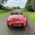 1960 Austin Healey Frogeye Sprite Mk I in red with red interior.