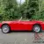 1960 Austin Healey Frogeye Sprite Mk I in red with red interior.