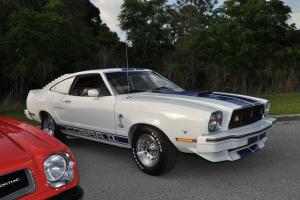 Incredible 1978 Mustang II Cobra II White with Blue Lemans Stripes Photo