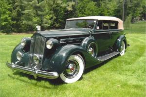 1937 Packard V12 Model 1508 Convertible Sedan original leather interior