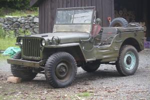 1945 Willys Jeep / Ford GPW / WWII Military Jeep / Army Unrestored Photo