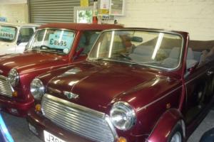 1991 Rover Mini LAMM Cabriolet in Burgundy Red