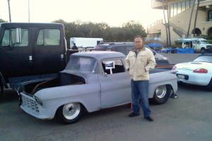 1955 chevy truck project pro street chopped top 454 turbo 400 trans 4 link rear