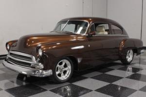 NOSTALGIC HOTROD 'JETBACK' BUILD, 350 CI, SHAVED & FRENCHED, LEATHER, FRONT DISC